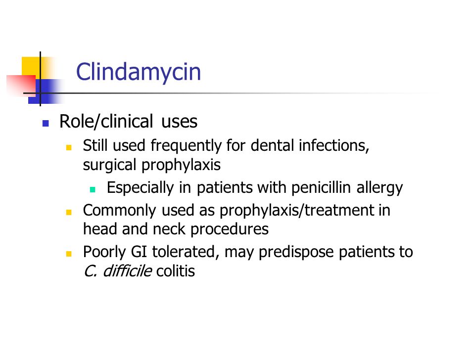 is clindamycin used to treat std